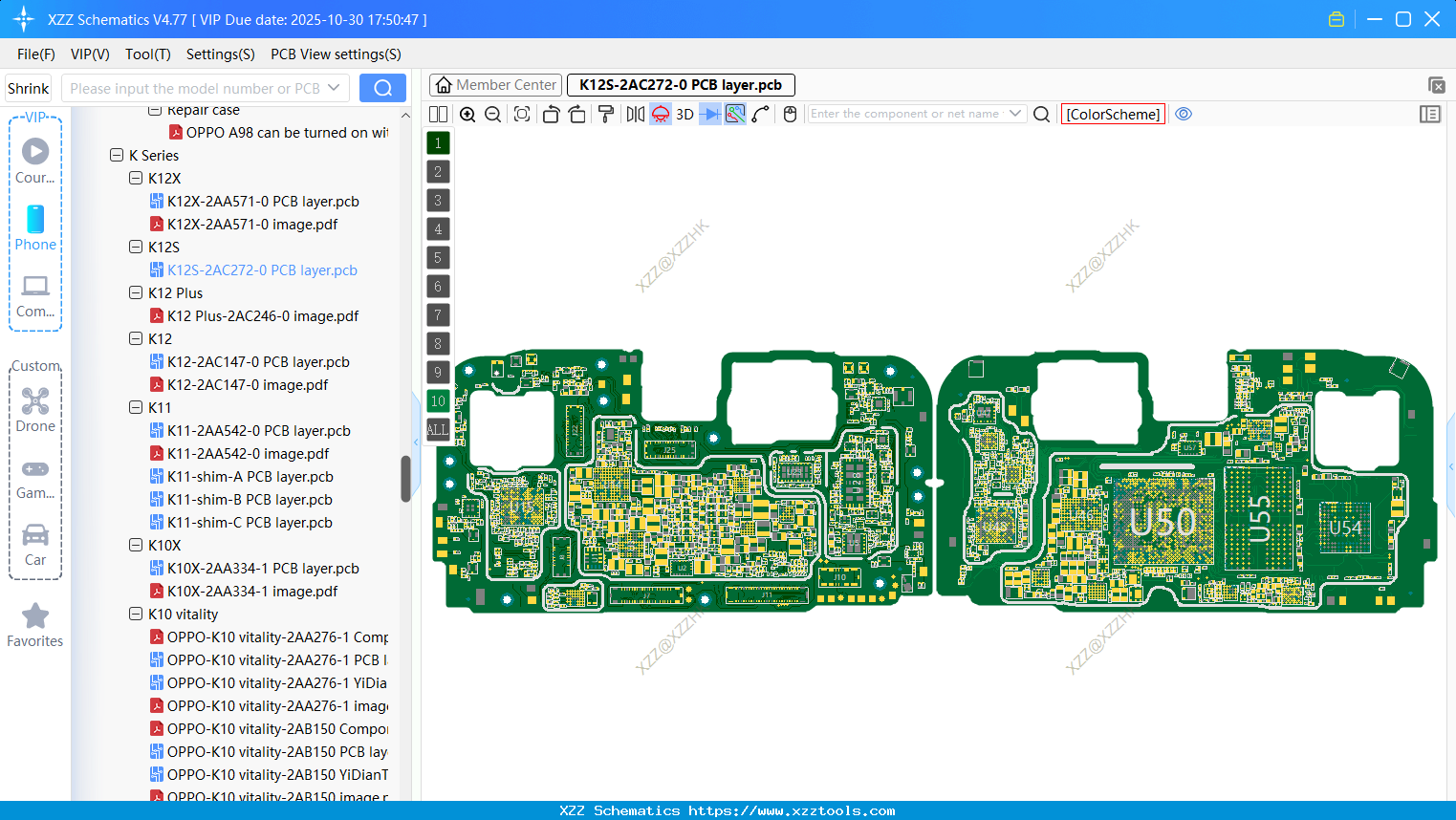 OPPO K12S-2AC272-0 PCB Layer